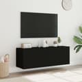 Pikkukuva 5 / 11: vidaXL TV-seinäkaapit LED-valoilla 2 kpl musta 60x35x41 cm