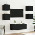 Pikkukuva 5 / 11: vidaXL TV-seinäkaapit LED-valoilla 2 kpl musta 30,5x35x30 cm