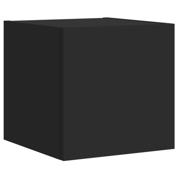 vidaXL TV-seinäkaapit LED-valoilla 2 kpl musta 30,5x35x30 cm
