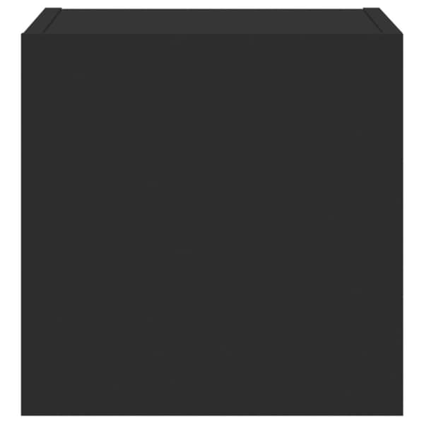vidaXL TV-seinäkaapit LED-valoilla 2 kpl musta 30,5x35x30 cm