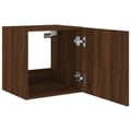Pikkukuva 8 / 11: vidaXL TV-seinäkaappi LED-valoilla ruskea tammi 40,5x35x40 cm