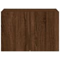 Miniatyrbilde 9 av 11: vidaXL Vegghengt TV-benk med LED brun eik 60x35x41 cm