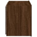 Miniatyrbilde 10 av 11: vidaXL Vegghengt TV-benk med LED brun eik 60x35x41 cm