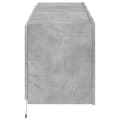 Miniatyrbilde 9 av 11: vidaXL Vegghengte TV-benker med LED-lys 2 stk betonggrå 60x35x41 cm