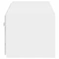 Miniatyrbilde 10 av 11: vidaXL Vegghengt TV-benk med LED hvit 80x35x31 cm