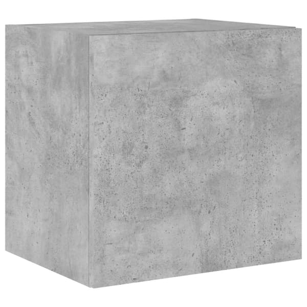 vidaXL væghængte tv-borde 2 stk. med LED-lys 40,5x35x40 cm betongrå