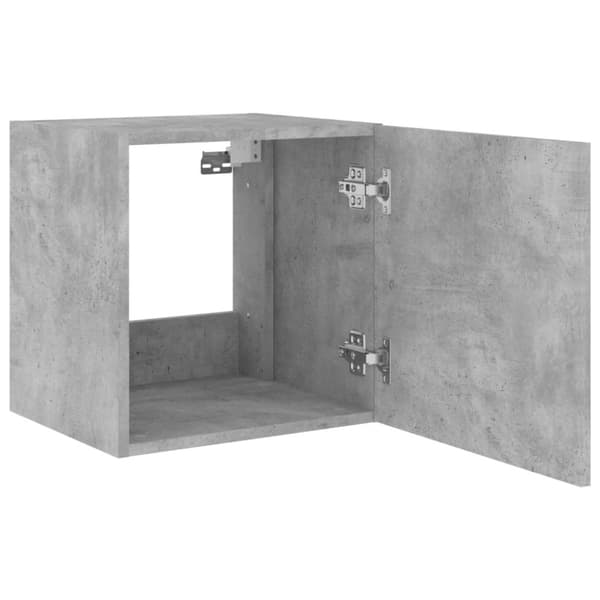 vidaXL væghængte tv-borde 2 stk. med LED-lys 40,5x35x40 cm betongrå