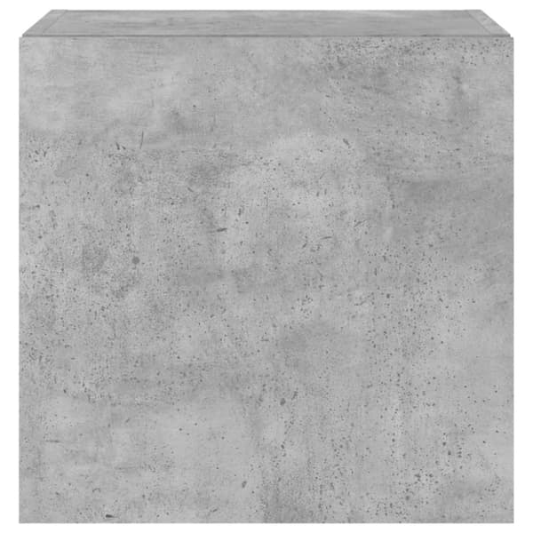 vidaXL væghængte tv-borde 2 stk. med LED-lys 40,5x35x40 cm betongrå