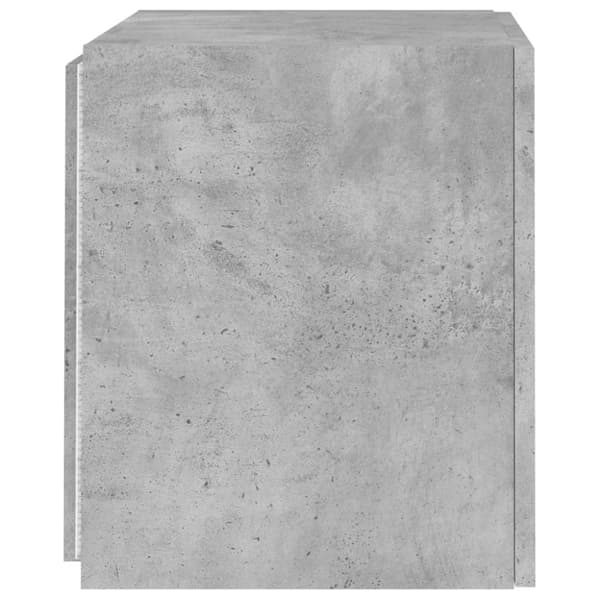 vidaXL væghængte tv-borde 2 stk. med LED-lys 40,5x35x40 cm betongrå