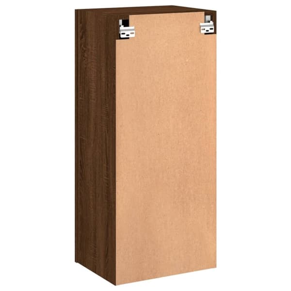 vidaXL Väggmonterad tv-bänk brun ek 40,5x30x90 cm konstruerat trä