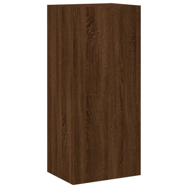 vidaXL Väggmonterad tv-bänk brun ek 40,5x30x90 cm konstruerat trä