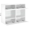 Pikkukuva 8 / 11: vidaXL TV-seinäkaappi LED-valoilla valkoinen 78,5x30x60,5 cm
