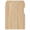 Miniatyrbillede 11 af 11: vidaXL væghængte tv-borde 2 stk. med LED-lys 40x30x40 cm sonoma-eg