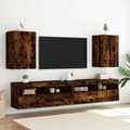 Miniatyrbilde 3 av 11: vidaXL Vegghengt TV-benk røkt eik 40,5x30x60 cm konstruert tre