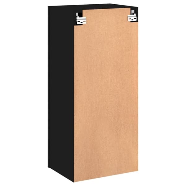 vidaXL Vegghengt TV-benk svart 40,5x30x90 cm konstruert tre