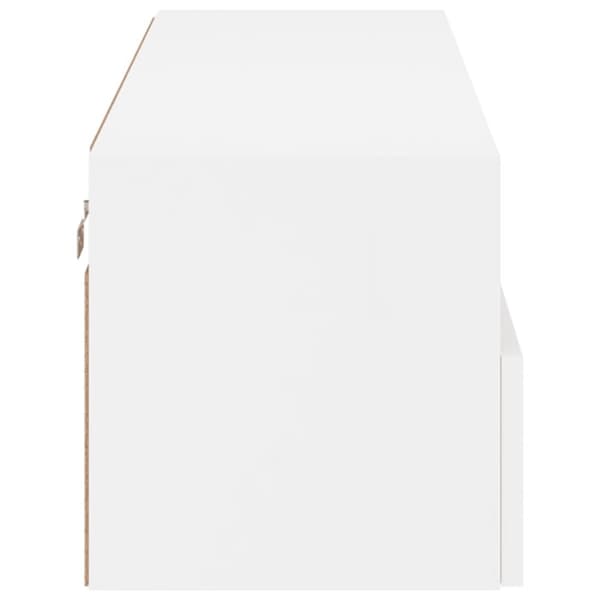 vidaXL Väggmonterad tv-bänk vit 100x30x30 cm konstruerat trä