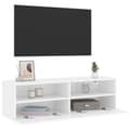 Miniatyrbillede 4 af 11: vidaXL væghængt tv-bord 100x30x30 cm konstrueret træ hvid