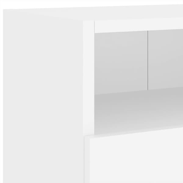 vidaXL væghængt tv-bord 100x30x30 cm konstrueret træ hvid