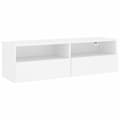 Miniatyrbillede 1 af 11: vidaXL væghængt tv-bord 100x30x30 cm konstrueret træ hvid
