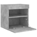 Miniatyrbillede 8 af 11: vidaXL væghængt tv-bord med LED-lys 40x30x40 cm betongrå