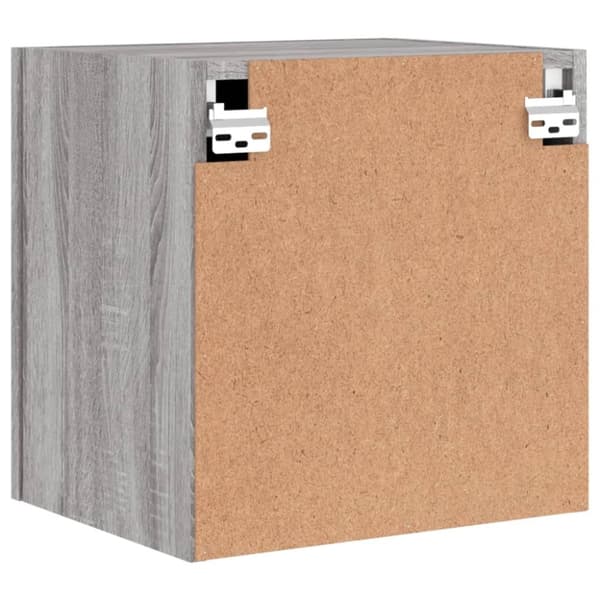 vidaXL tv-bord til væg 2 stk. 40,5x30x40 cm konstrueret træ grå sonoma