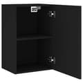 Miniatyrbilde 5 av 11: vidaXL Vegghengt TV-benk svart 40,5x30x60 cm konstruert tre