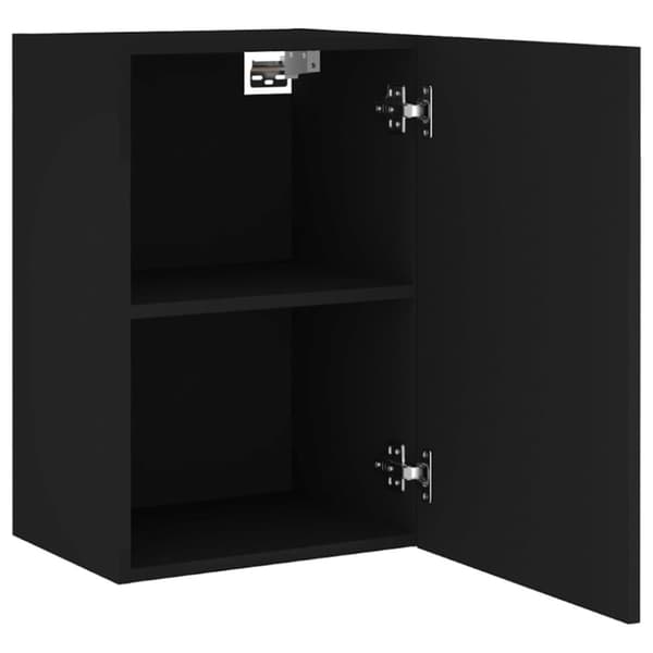 vidaXL Vegghengt TV-benk svart 40,5x30x60 cm konstruert tre
