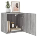 Miniatyrbilde 4 av 11: vidaXL Vegghengte TV-benker 2 stk grå sonoma 40,5x30x40 konstruert tre