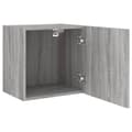 Miniatyrbilde 6 av 11: vidaXL Vegghengte TV-benker 2 stk grå sonoma 40,5x30x40 konstruert tre
