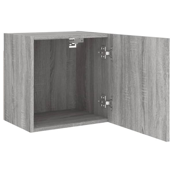 vidaXL Vegghengte TV-benker 2 stk grå sonoma 40,5x30x40 konstruert tre