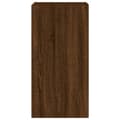 Miniatyrbilde 9 av 11: vidaXL Vegghengt TV-benk med LED brun eik 40,5x35x80 cm