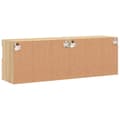 Miniatyrbilde 11 av 11: vidaXL Vegghengte TV-benker med LED 2 stk sonoma eik 60x30x40 cm
