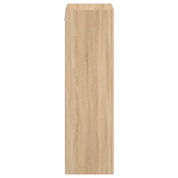 vidaXL Väggmonterad tv-bänk sonoma-ek 40,5x30x102 cm konstruerat trä