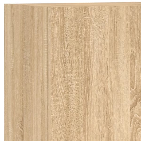 vidaXL Väggmonterad tv-bänk sonoma-ek 40,5x30x102 cm konstruerat trä