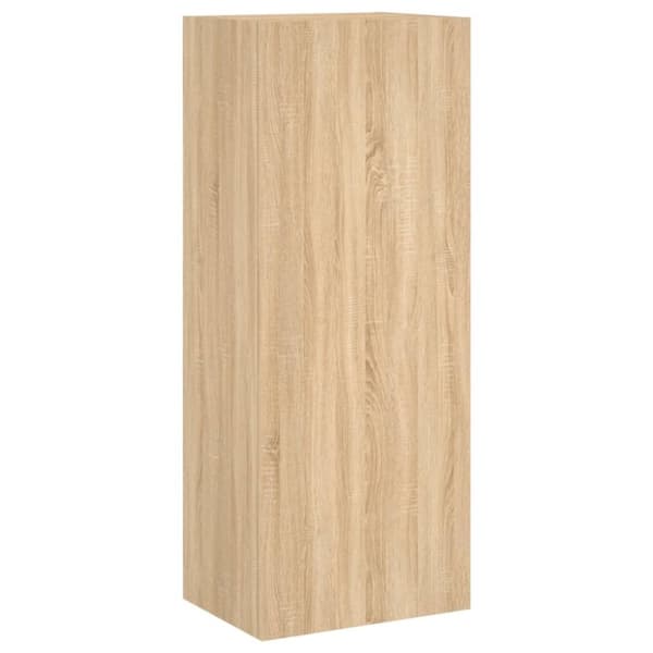 vidaXL væghængt tv-bord 40,5x30x102 cm konstrueret træ sonoma-eg