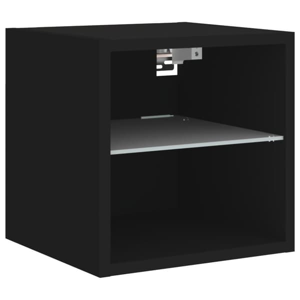 vidaXL 7-osainen LED TV-kaappisarja musta tekninen puu