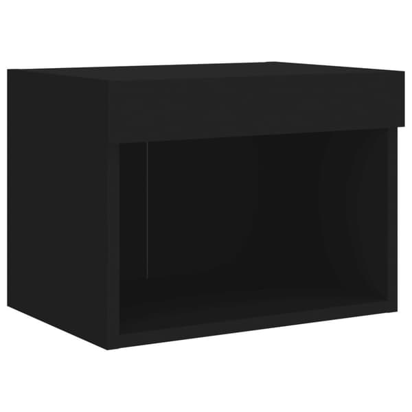 vidaXL 7-osainen LED TV-kaappisarja musta tekninen puu
