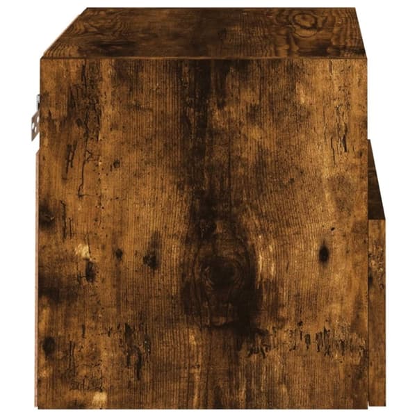 vidaXL Väggmonterad tv-skåp rökfärgad ek 40x30x30 cm konstruerat trä