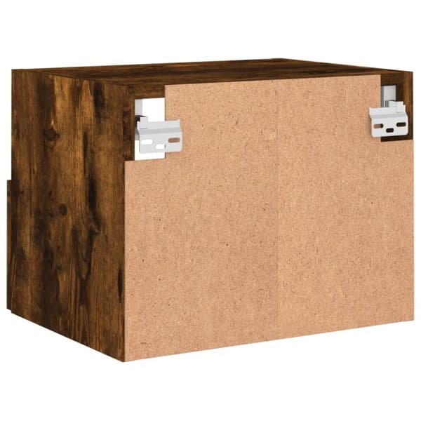 vidaXL Väggmonterad tv-skåp rökfärgad ek 40x30x30 cm konstruerat trä