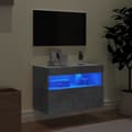 Pikkukuva 4 / 11: vidaXL TV-seinäkaappi LED-valoilla betoninharmaa 60x30x40 cm