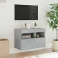 Pikkukuva 5 / 11: vidaXL TV-seinäkaappi LED-valoilla betoninharmaa 60x30x40 cm