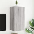 Miniatyrbilde 1 av 11: vidaXL Vegghengt TV-benk med LED-lys grå sonoma 40,5x35x80 cm