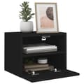 Miniatyrbillede 4 af 11: vidaXL væghængte tv-borde 2 stk. 40x30x30 cm konstrueret træ sort