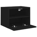 Miniatyrbillede 6 af 11: vidaXL væghængte tv-borde 2 stk. 40x30x30 cm konstrueret træ sort