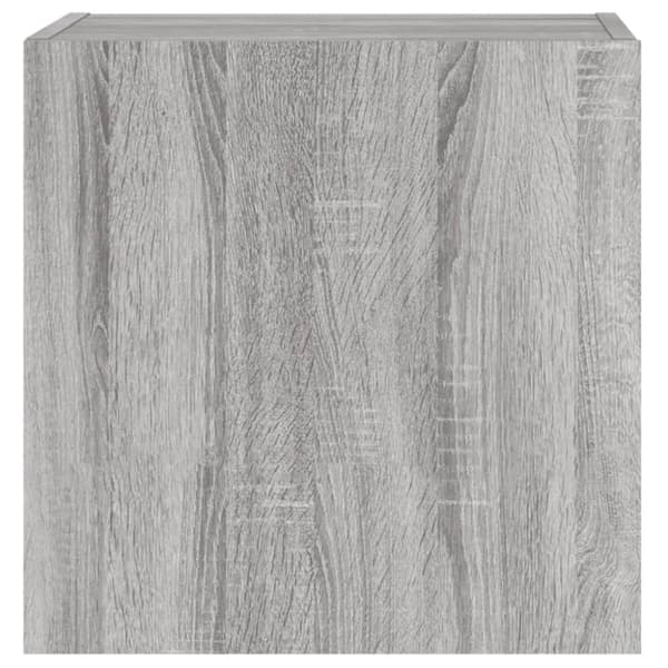 vidaXL Veggmontert TV-benk grå sonoma eik 40,5x30x40 cm konstruert tre