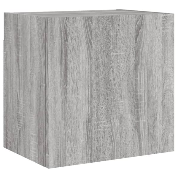 vidaXL Veggmontert TV-benk grå sonoma eik 40,5x30x40 cm konstruert tre