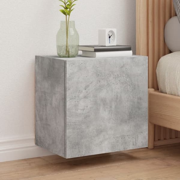 vidaXL TV-seinäkaapit 2 kpl betoninharmaa 40,5x30x40 cm tekninen puu
