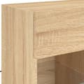 Miniatyrbillede 11 af 11: vidaXL væghængt tv-bord med LED-lys 58,5x30x60,5 cm sonoma-eg