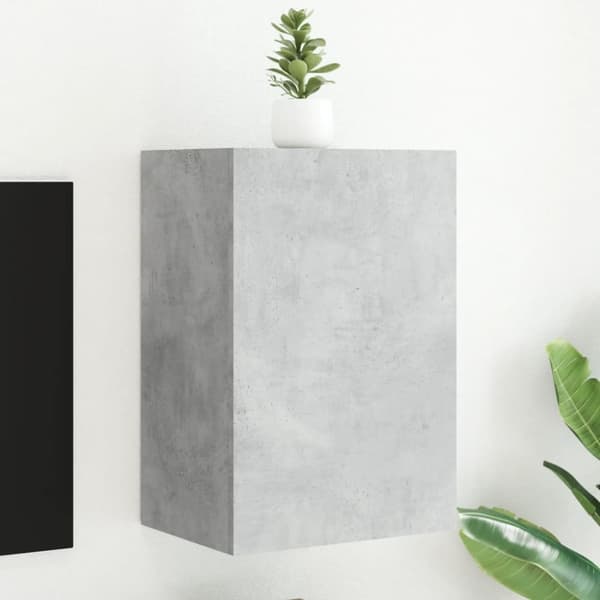vidaXL TV-seinäkaapit betoninharmaa 40,5x30x60 cm tekninen puu