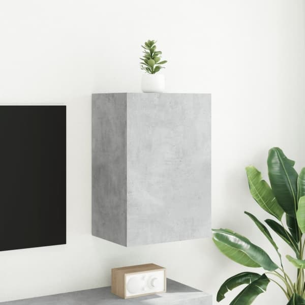 vidaXL TV-seinäkaapit betoninharmaa 40,5x30x60 cm tekninen puu